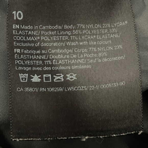 lululemon Align High-Rise legging pant 25" diamond dye pitch graphite grey SZ 10 - Picture 8 of 9